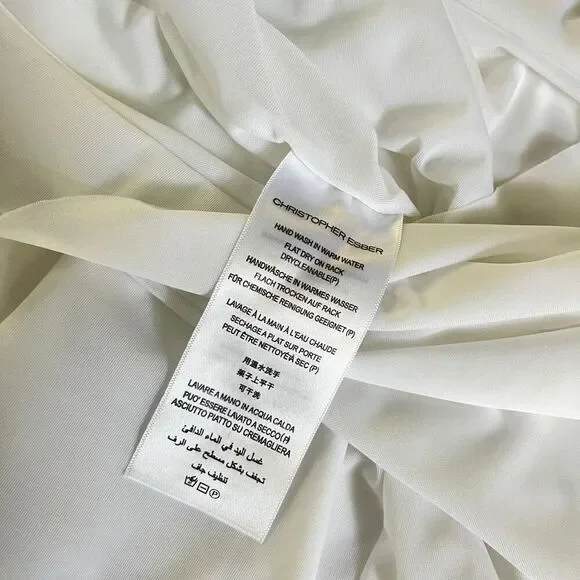 Christopher Esber Venusa Tee Dress in White - Picture 11 of 13